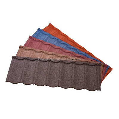 Η αμερικανική Villa Metal Roofing Solutions με Zn-Al Galvalume Steel Stone Coated Roof Tiles σε προσαρμοσμένα χρώματα