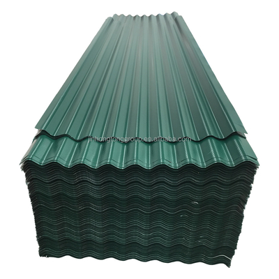 1400-1799mm μήκος PPGI φύλλα στέγης 0,13 πάχος με 20-275g/m2 Ζινκ επίστρωση και χρώμα επικαλυμμένο κυματοειδές χάλυβα