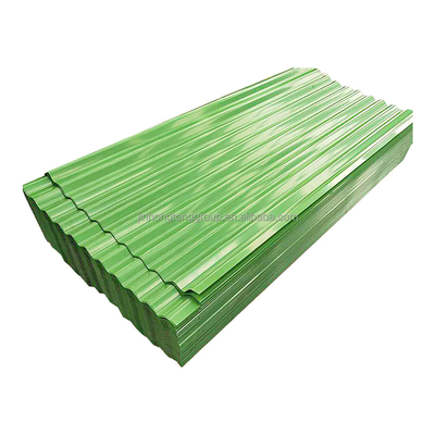1400-1799mm μήκος PPGI φύλλα στέγης 0,13 πάχος με 20-275g/m2 Ζινκ επίστρωση και χρώμα επικαλυμμένο κυματοειδές χάλυβα