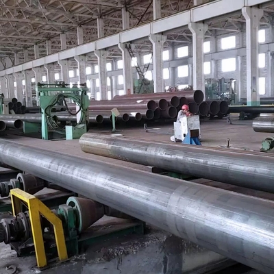100mm 120mm Erw συγκολλημένος μαύρος στρογγυλός σωλήνας χάλυβα Διορατικότητα ± 1% σχήμα τμήματος Στρογγυλός A312 A53 Χάλυβα άνθρακα συγκολλημένος σωλήνας