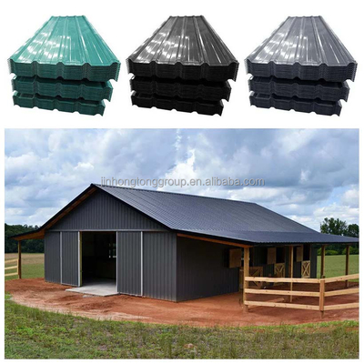 Πλήρης σκληρότητα ASTM Standard PPGI κυματοειδές χάλυβα Custom Color Steel Tile για χρωματικά επικαλυμμένα φύλλα οροφής σε μεγάλη ζήτηση