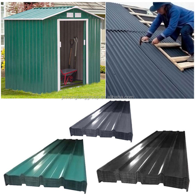 Υλικό οικοδόμησης SGCC/SGCD/SGCE/DX51D/DX52D/S250GD/S280GD ASTM A792 Χρωματικά επικαλυμμένα με galvalume κυματοειδή μεταλλικά φύλλα οροφής