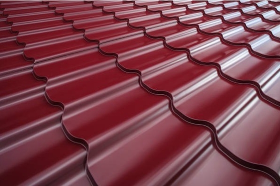 Τάπητα από κυματιζόμενα πλακάκια Standard ASTM Μέγεθος 040 πάχος διαστάσεων προσαρμοσμένο χρώμα φύλλο γκαλβάν RAL 40 67 PPGL ppgi