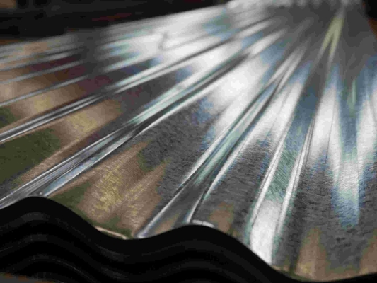 0.1-1MM πάχος Z30/Z275 28μετρικό Ζυγισμένο φύλλο Μεταλλική οροφή κυματοειδές φύλλο χάλυβα με ψευδάργυρο Ζυγισμένο και πρότυπο ASTM