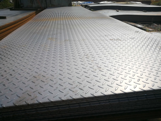 Διάστημα 2-12m ή όπως απαιτείται ASTM A1080 A366 Χαμηλή ήπια άνθρακα ελεγχόμενη πλάκα χάλυβα 3mm Steel Checker Plate για το κτίριο