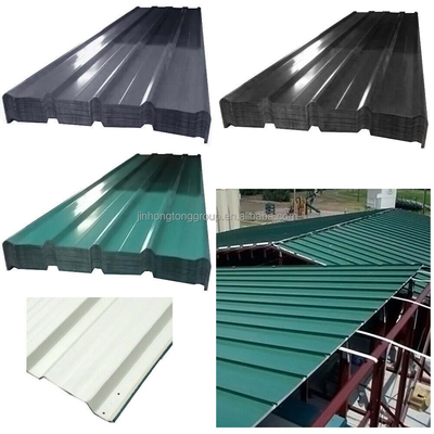 Κατευθείαν Z60 Ζινκ Metal 0,12-0,8mm Πλάκες οροφής με ανώτερη ανθεκτικότητα στις καιρικές συνθήκες και 762-899mm πλάτος