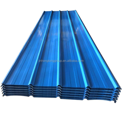 1000-1220mm πλάτος 0,15mm κυματοειδής χαλύβδινα φύλλα οροφής μετάλλου PPGI PPGL χρωματιστή επικάλυψη φύλλα οροφής με πιστοποιητικό ISO9001