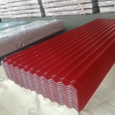 Πιστοποιητικό SGCC/SGCD/SGCE/DX51D/DX52D/S250GD/S280GD/S350GD/G550/SPCC Πίνακα στέγης από κυματοειδές χάλυβα 16ft