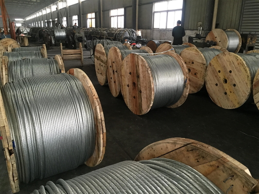 Saling 6x19WS IWRC 6x19WS FC Μη γαλβανισμένα/θερμό βουτηγμένα γαλβανισμένα καλώδια σιδηροδρόμου από χάλυβα για απαιτήσεις πελατών θαλάσσιου μήκους