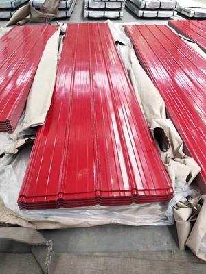 26 Gauge Blue Color Coated Prepainted Cold Rolled Metal Corrugated Steel Roofing Sheet Κατάλληλο για διάφορες εφαρμογές