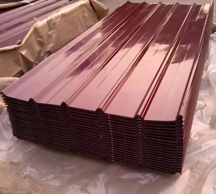 26 Gauge Blue Color Coated Prepainted Cold Rolled Metal Corrugated Steel Roofing Sheet Κατάλληλο για διάφορες εφαρμογές