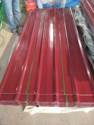 Prepainted Hot Dip Galvanized Ral 3003 3013 3020 3028 Color Corrugated Roofing Iron Sheet για τις απαιτήσεις του πελάτη