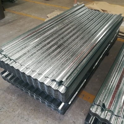 Τ σχήμα 0,2 έως 1,0 mm GI GL Ζυγισμένο χάλυβα Μεταλλική πλάκα Αλουζίνιο κυματοειδή κεραμίδια στέγης Standard ASTM Processing Service