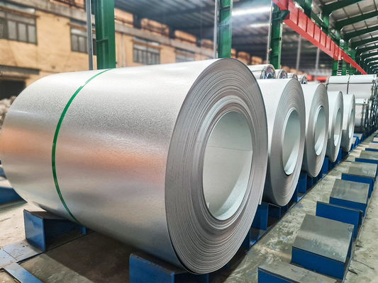 Κανονική σφραγίδα υψηλής αντοχής ASTM A792 AFP Aluzinc GL Galvalume Steel Coil Anti Finger Galvalume Coil για την κατασκευή