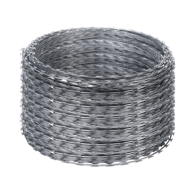 Ζυγισμένο Razor Wire Mesh Φράχτης με Χαρακτηριστικά υψηλής αντοχής στη τέντωση Wire Cross Razor Type και Anti Climb Spikes