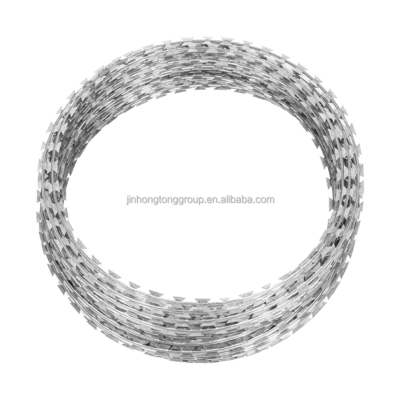 500mm Διαμέτρου Φίδι Razor Wire Σιδηρούν Wire Concertina Razor Type Cross Razor Anti Climb Blade Σκανδινωπό σύρμα 304 ανοξείδωτου χάλυβα