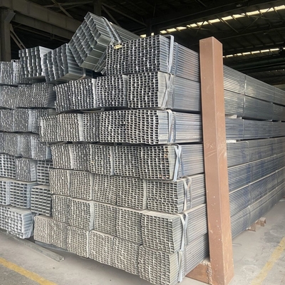 40*40 60*60mm Hot Cold Rolled Rectangular Galvanized Steel Tube Welded Construction for Structure Materials Μαύρο σιδερένιο σωλήνα