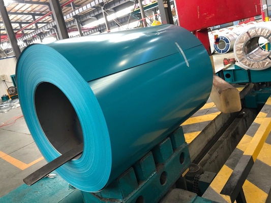 0.45mm PVDF Επιφάνεια PPGI Coil Λευκό χρώμα ξύλινο σπόρο εκτυπωμένο PPGI Steel Coil Κατασκευή με 5-7 μικρών χρώμα πίσω