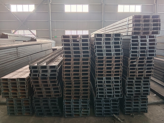 CIF/CFR/FOB/EX-WORK Χρονοδιάγραμμα Χάλυβα άνθρακα U-Channel για σύστημα υποστήριξης ASTM πρότυπο Q235 Q345 SS400 0,8 mm-3,0 mm πάχος