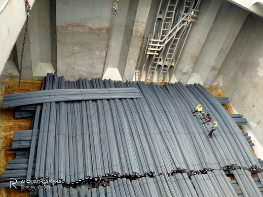HRB400/500 ASTM A615 BS4449 Σιδηροτροφικές ράβδοι από δομικό χάλυβα άνθρακα για ανοχή ± 1% στα κτίρια