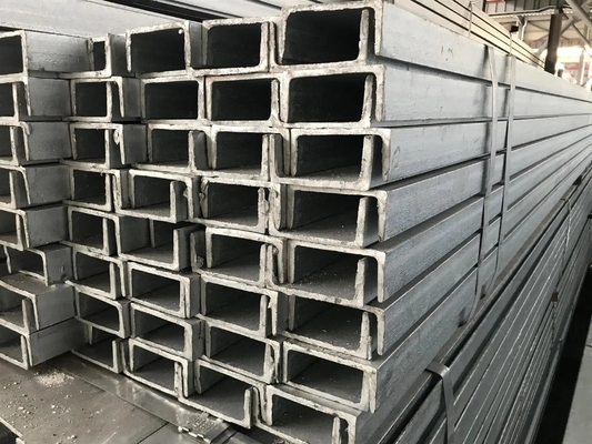 AISI 316/316L Ζεστός κυλισμός από ανοξείδωτο χάλυβα Μεγέθος καναλιού U 60x38x4mm σύμφωνα με την ASTM A276 &amp; A484, μήκος 6 μέτρα.