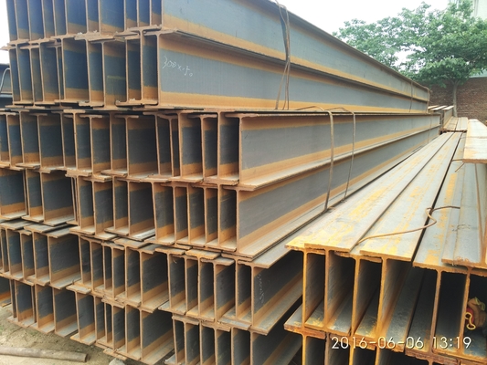 ISO ASTM Γεμιστήρας h-beam θερμό έλασης χάλυβα καθολική δομή για να φέρει το βάρος