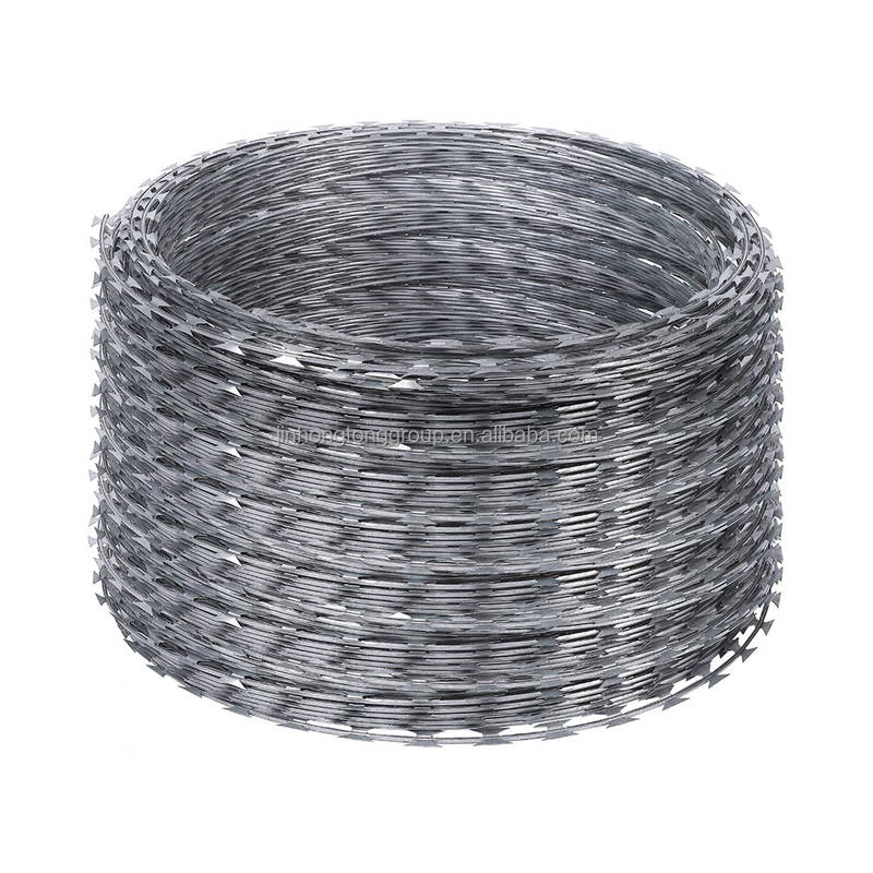 Σιδηράκια Concertina Hot Dip Razor Fence Barbed Wire BTO-22 για την απόδοση του διαμερίσματος κατοικιών