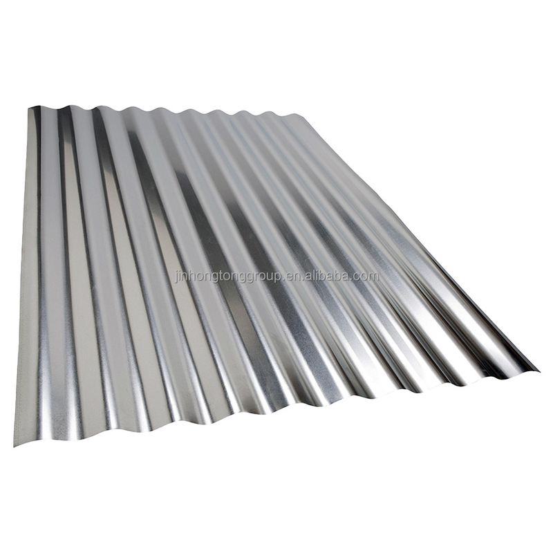 SGCC SPCC SECC DX51D βαθμός 4x8 Ζυγισμένο κυματοειδές φύλλο Μεταλλικό φύλλο οροφής ψευδαργύρου με μηδενικό τύπο σπάνγκελ
