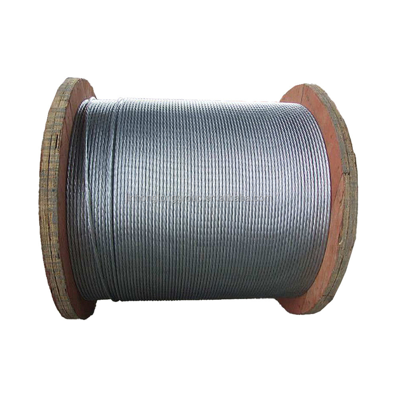 Βάρος τροχιάς 10kg-800kgs/τροχιά 6x36 6x19 Winch Crane Hoisting Wire Rope Steel Custom Galvanized Carbon Steel CCS Ελεύθερη κοπή