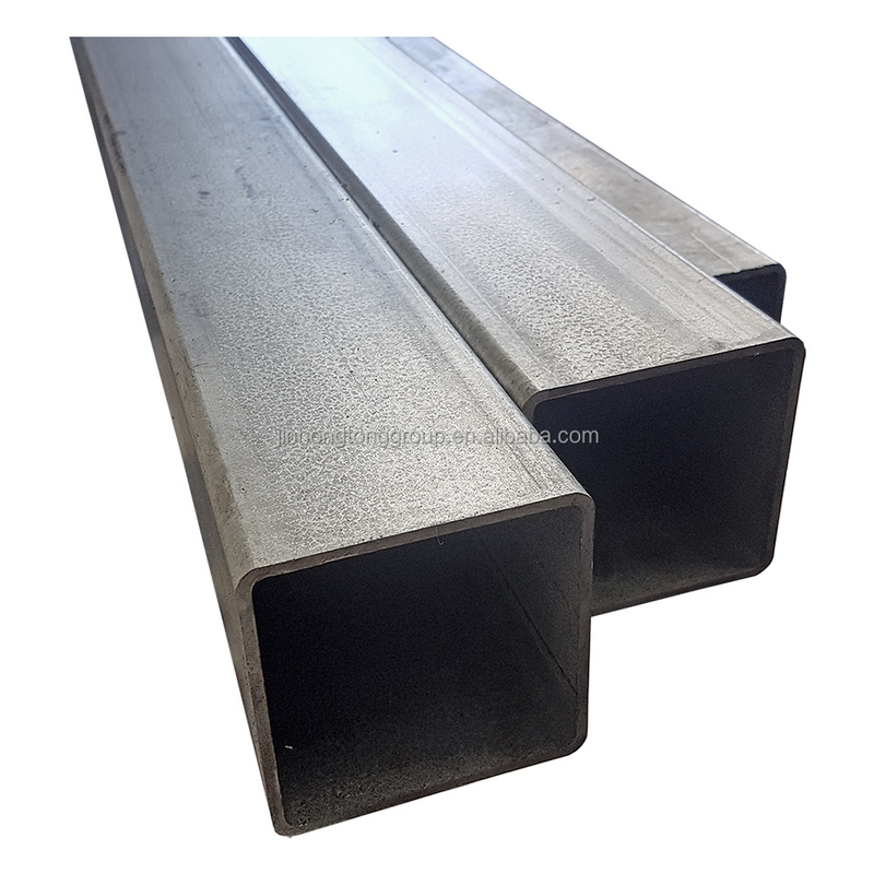 40*40 60*60mm Hot Cold Rolled Rectangular Galvanized Steel Tube Welded Construction for Structure Materials Μαύρο σιδερένιο σωλήνα