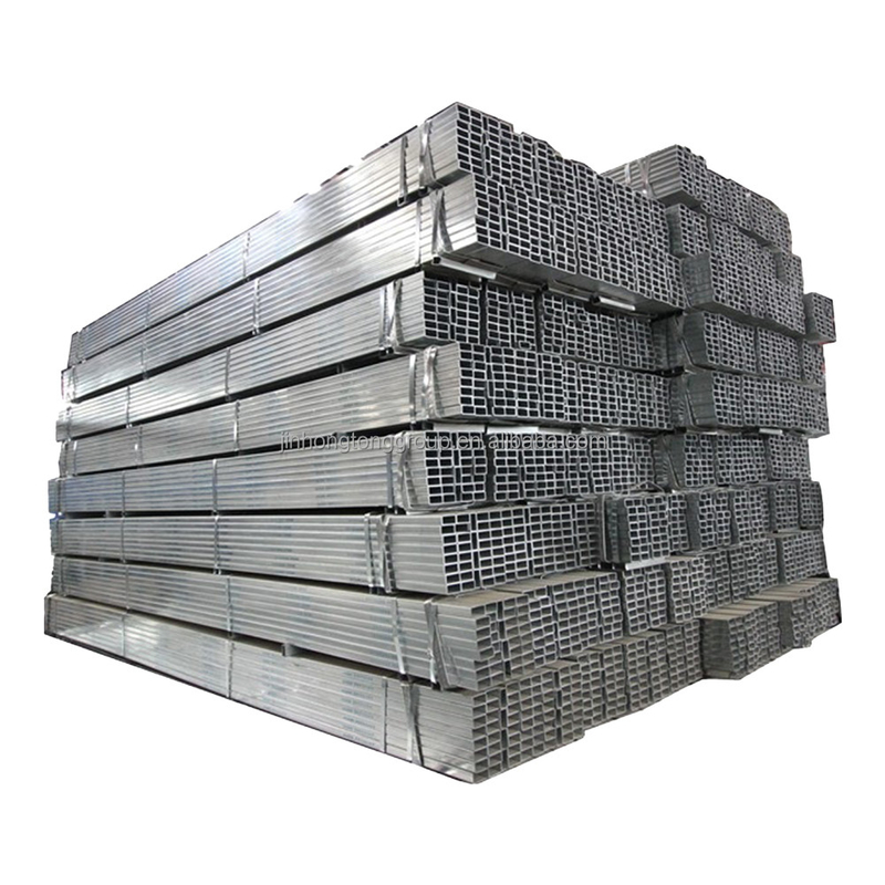 Τετραγωνικό σωλήνα 50x50mm Μαύρο ορθογώνιο σιδερένιο σωλήνα 1,8mm πάχος Ζεστό βουτηγμένο γαλβανισμένο τετραγωνικό σωλήνα
